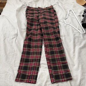 Garage Women's Plaid Pants - Red, Black, and White